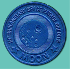 Space Patrol Coin - Blue - Moon